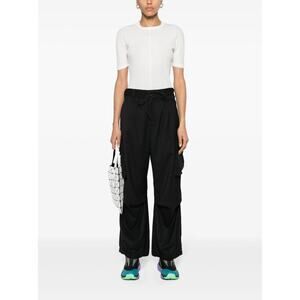 Y-3 by Yohji Yamamoto | Black Wide Leg Cargo Pants Performance Twill | Small